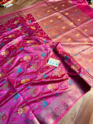 Tussar Munga Silk Banarasi Sarees (4)