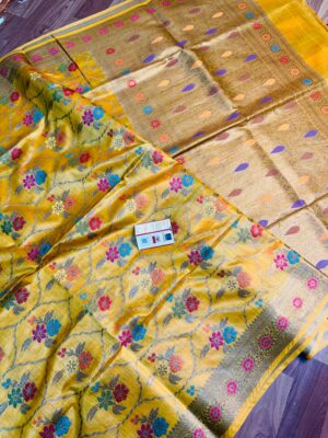 Tussar Munga Silk Banarasi Sarees (4)