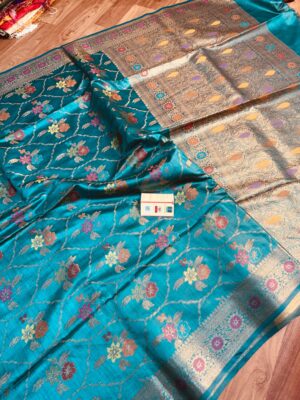 Tussar Munga Silk Banarasi Sarees (6)