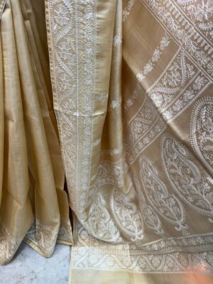 Tussar Silk Embroidary Ektara Sarees (13)