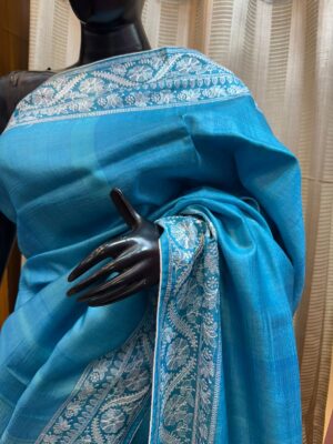 Tussar Silk Embroidary Ektara Sarees (4)