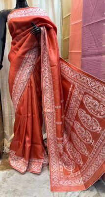 Tussar Silk Embroidary Ektara Sarees (6)