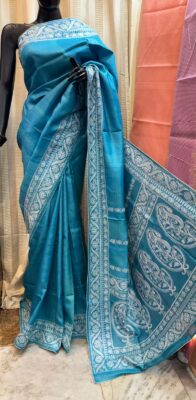 Tussar Silk Embroidary Ektara Sarees (7)