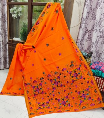 Chanderi Kathaiwari Embroidary Sarees (13)
