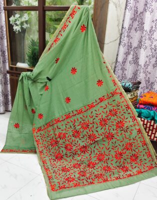 Chanderi Kathaiwari Embroidary Sarees (17)