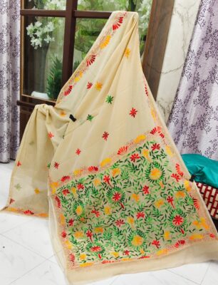 Chanderi Kathaiwari Embroidary Sarees (21)