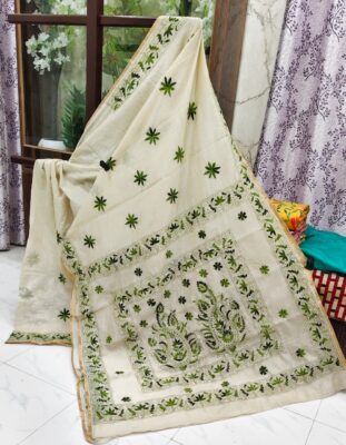 Chanderi Kathaiwari Embroidary Sarees (22)
