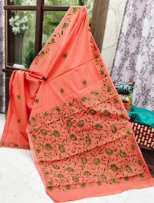 Chanderi Kathaiwari Embroidary Sarees (23)