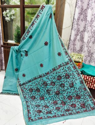 Chanderi Kathaiwari Embroidary Sarees (3)
