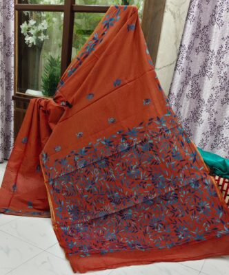 Chanderi Kathaiwari Embroidary Sarees (34)